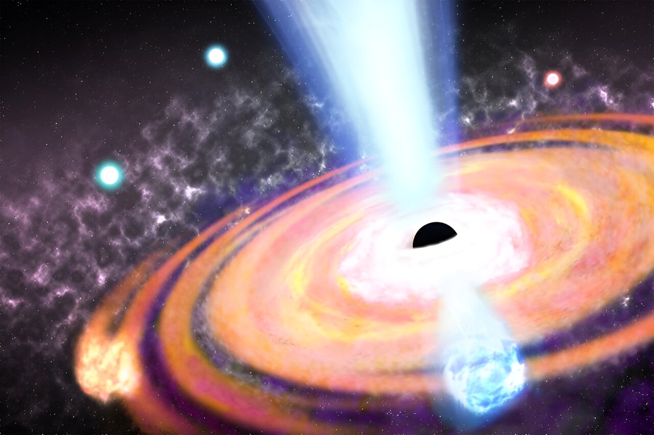 Что появилось первым: черные дыры или галактики?